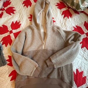 Outdoor Voices Cream Sherpa Jacket